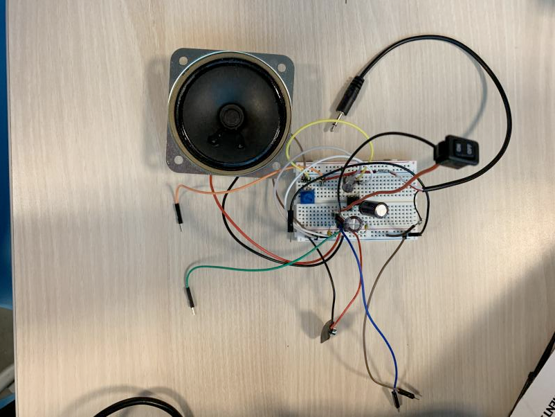 The prototype for the speaker.