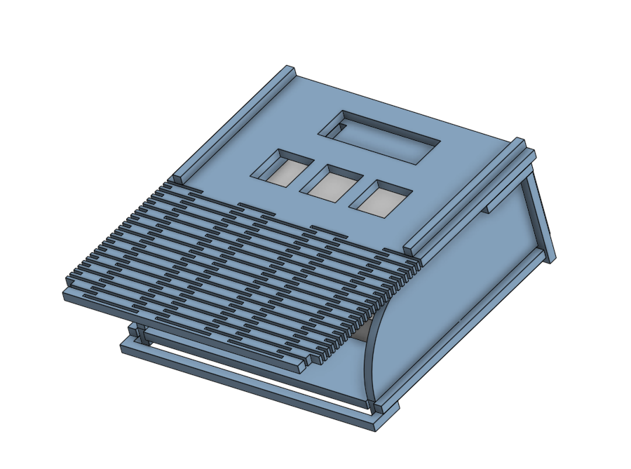 Outside view of the final case design