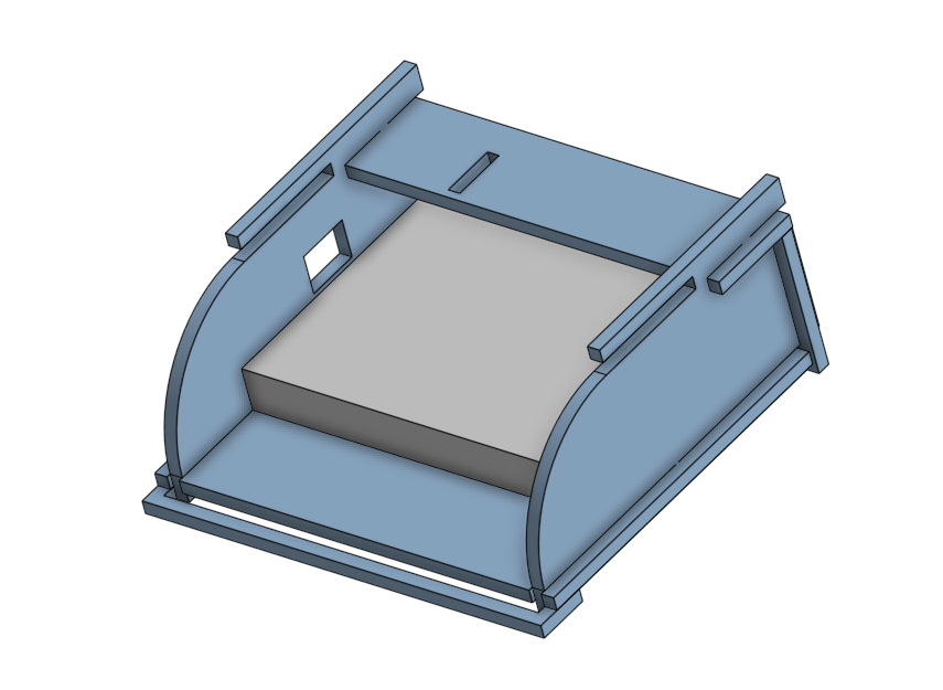 Inside view of the final case design