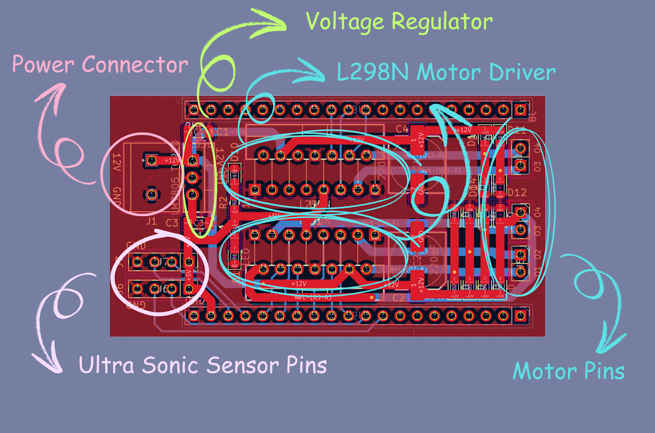 PCB Layout for Window Cleaning Robot