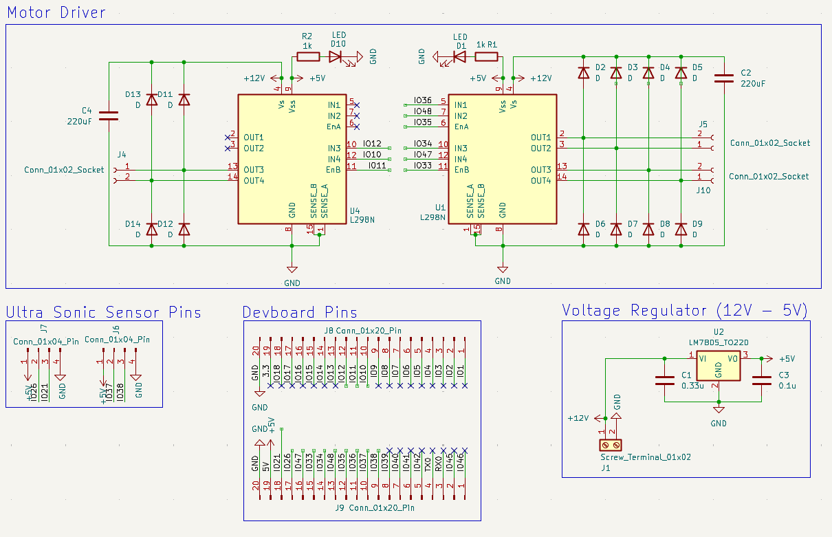 PCB Schematic for Window Cleaning Robot